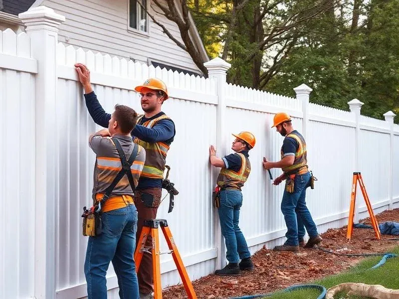 NC Fence Co. professional team at work