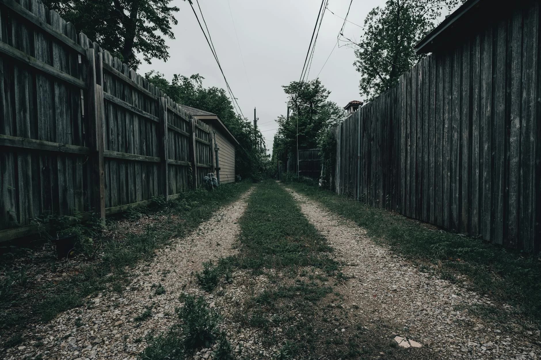 Before: Privacy Fence Replacement